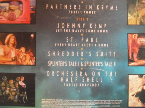 VERY RARE!!! TEENAGE MUTANT NINJA TURTLES (THE ORIGINAL MOTION PICTURE  SOUNDTRACK) VINYL, LP